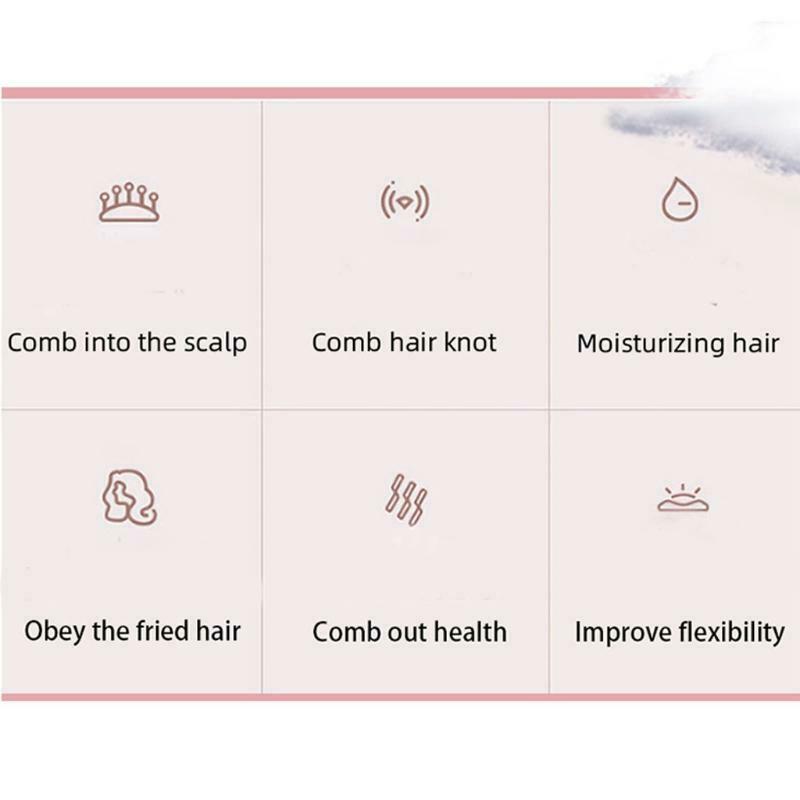 Cushion Nylon Bristle Styling Brushes For Women Men Wet And Dry Hair