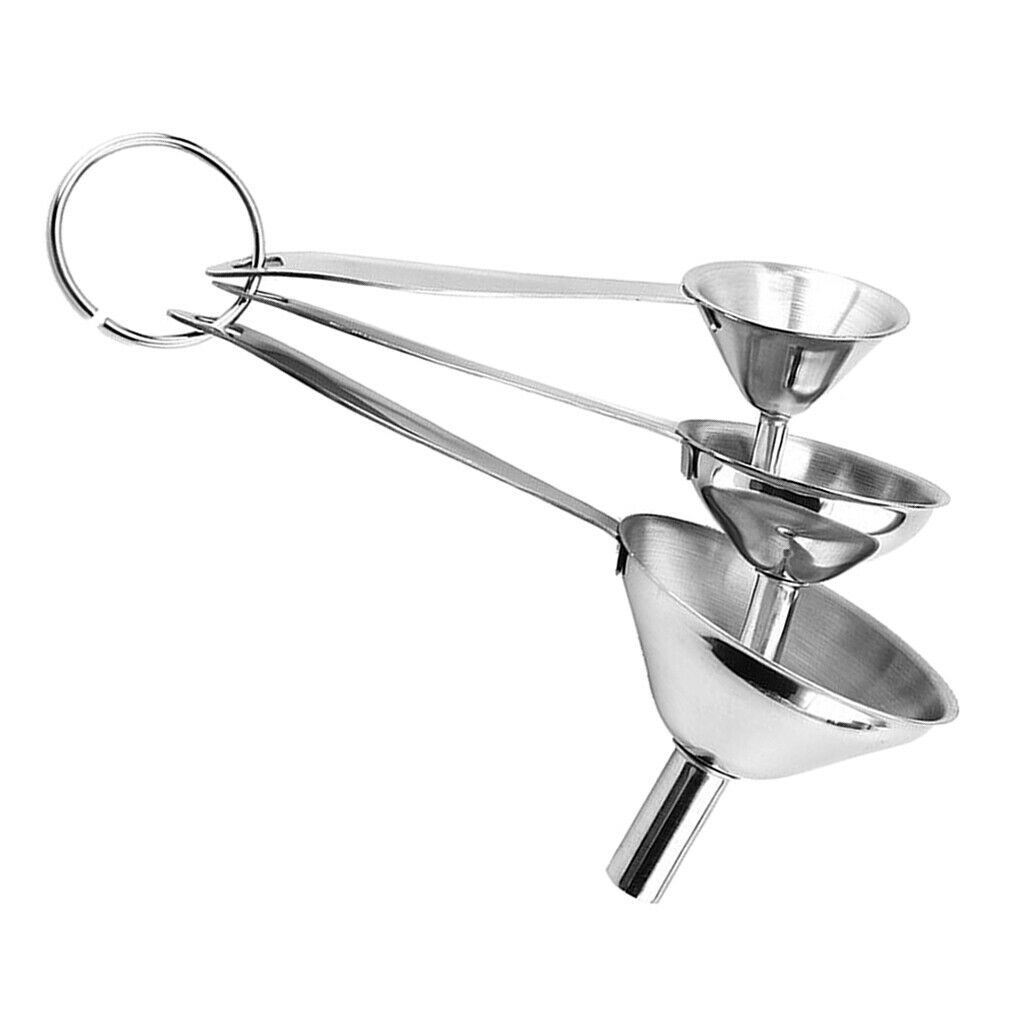 Stainless Steel Kitchen Funnels for Spice Jam Powder Space-saving Funnels