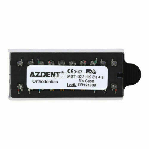 20packs AZDENT Dental Orthodontic Bracket Mini MBT .022 3-4-5 Hooks