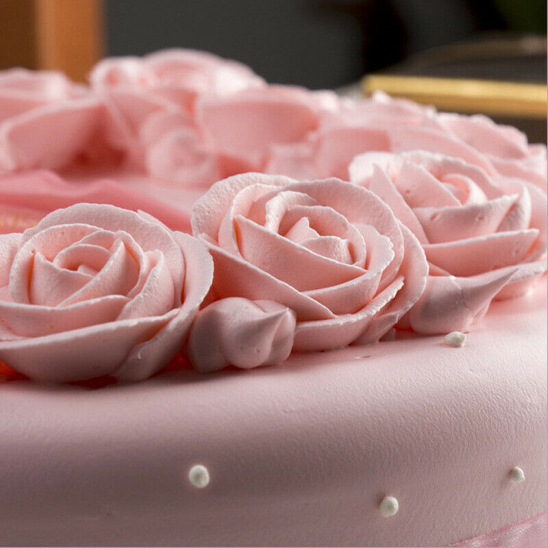 80pcs Kitchen Glutinous Rice Cake Decorating Rose Flower Piping Care Dess.l8