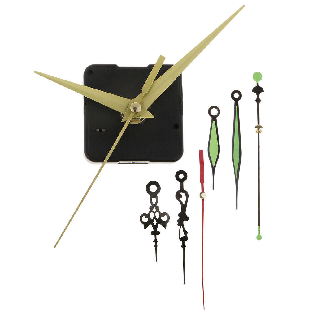 Quartz Wall Clock Movement Mechanism Extra Long Pointed Hands 9 Pointers Kits