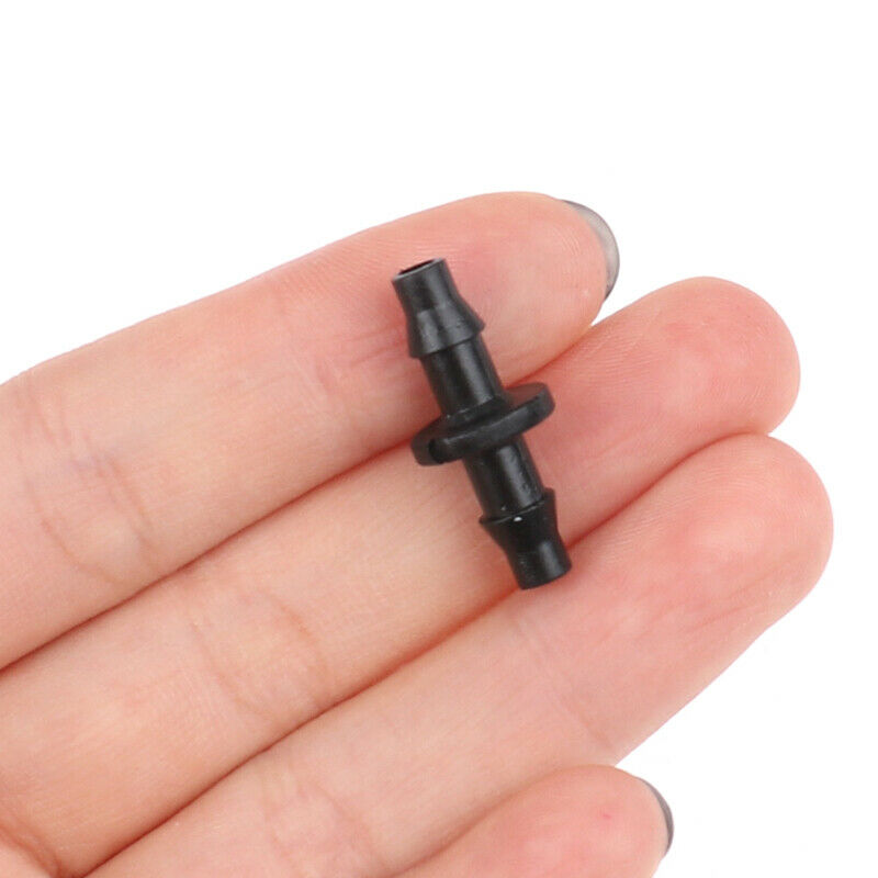 50PCS 1/4 "Barbed Connector Double Barb For 4 / 7mm Tubing Garden Hose ConnZDF
