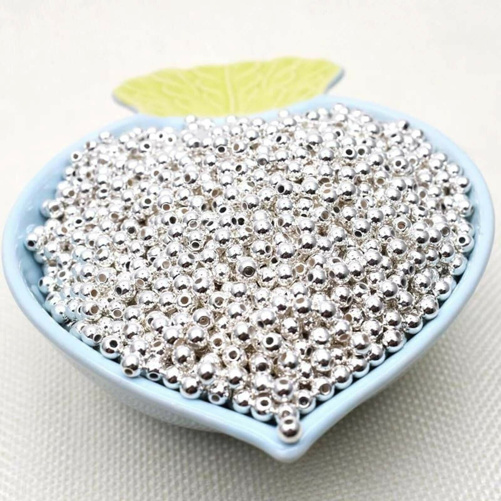 1400Pieces Metal Loose Beads DIY Bracelet Jewelry Making Crafting Girls