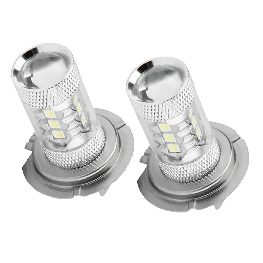 2 Pieces Car H7 80W White LED Fog Driving Lights For Hyundai Genesis Sonata