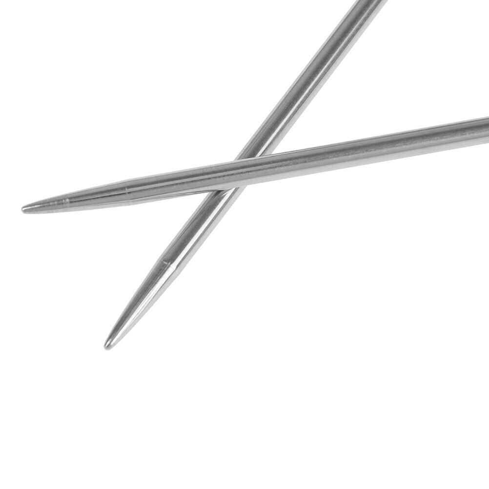 35pcs 20cm Straight Knitting Needles Stainless Steel DIY Crochet Hooks Tool BDAU