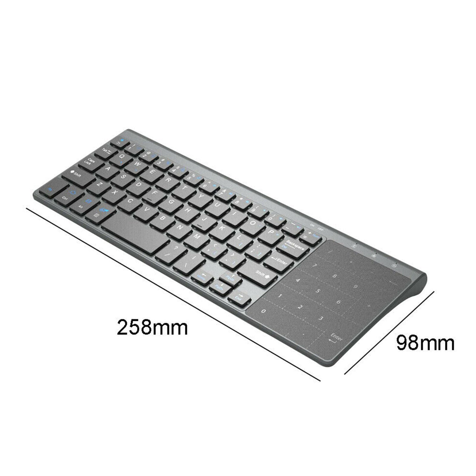 Wireless Keyboard Touchpad 2.4G USB With Manual for Android Smart TV HTPC