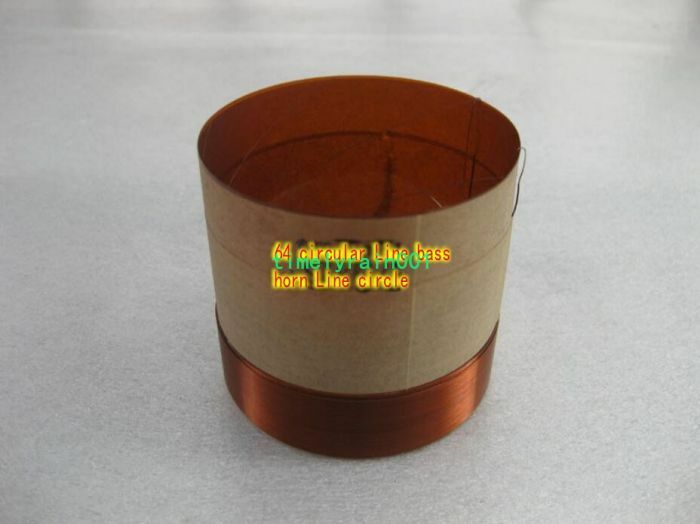 1pcs 64mm 8ohms woofer voice coil KSV round wire Bass Speaker coil 64 core