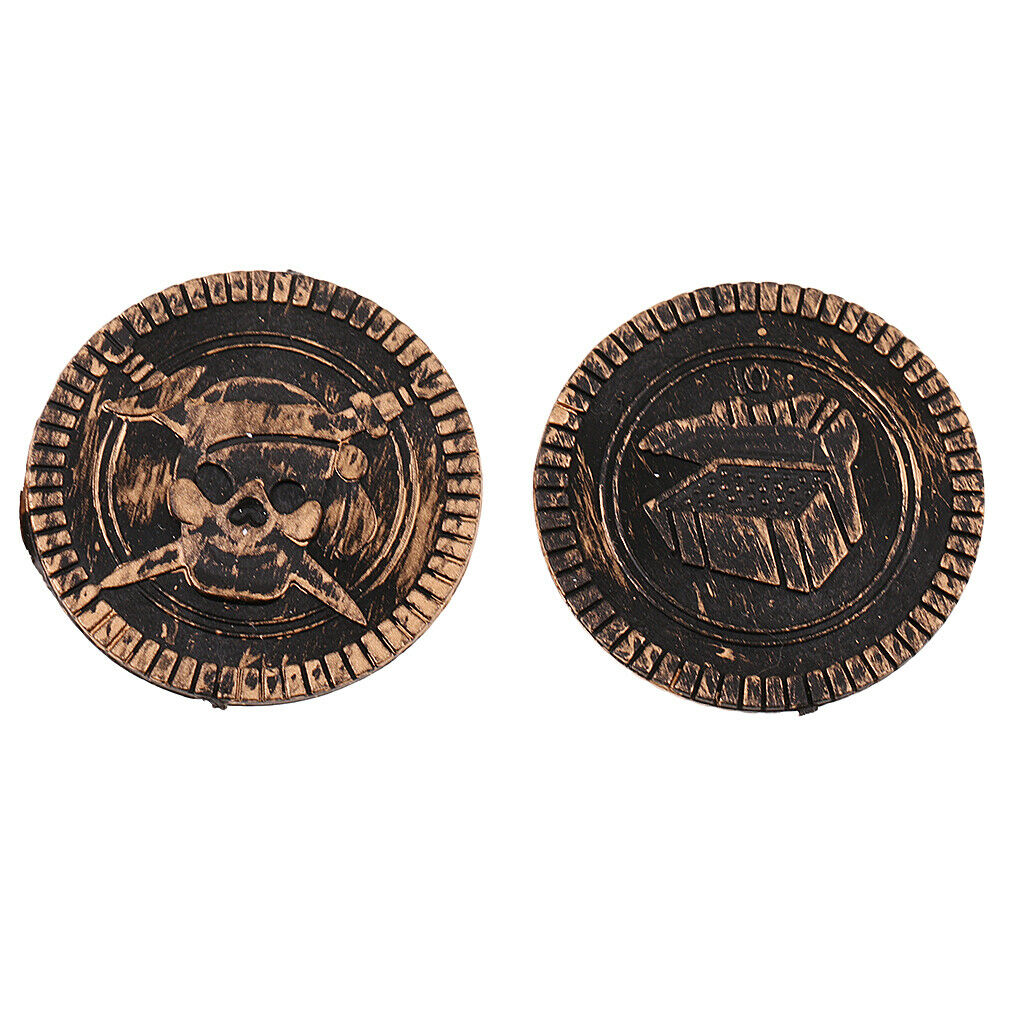 200Pcs Plastic Treasure Coins Captain Pirate Coins Chest Play Christmas