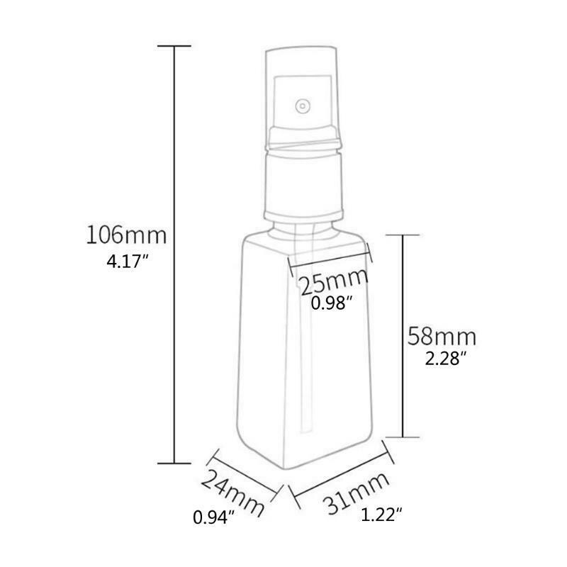 5 Pcs Empty Small Spray Bottle Container Refillable Mist Sprayer Bottles 50ml