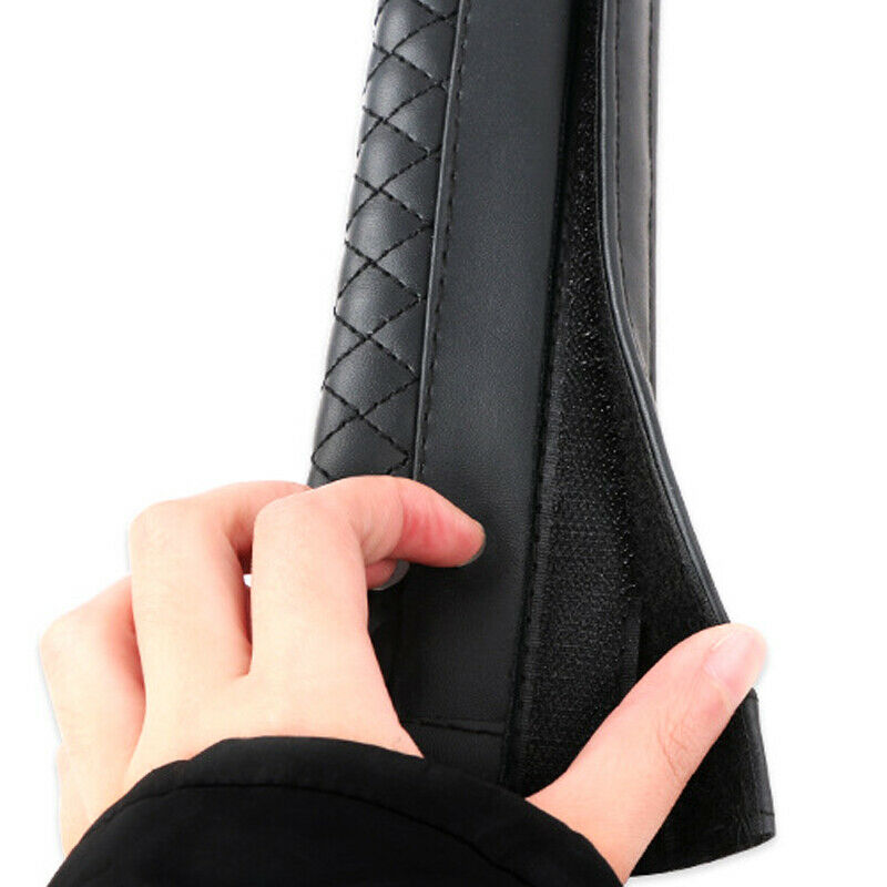 2PCS Car Safety Seat Belt Shoulder Pad Cover Auto Cushion Harness Pad PU Leather