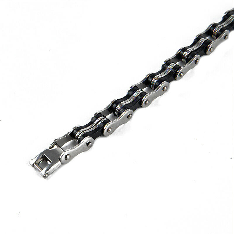 Punk Stainless steel Bracelet For Man Motorcycle Bike Bicycle Chain Brace.l8