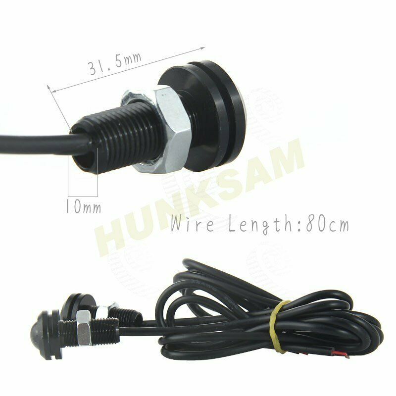 2x 12V Cars Universal Eagle Eye Light Daytime Running Fog Lamp Tail Backup Light