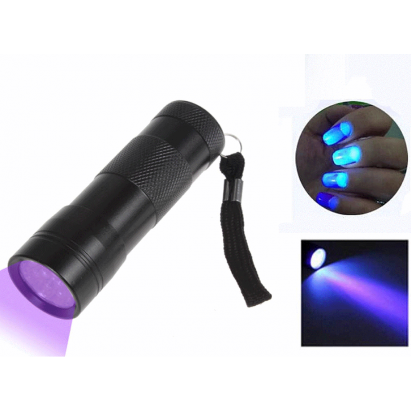 Prettyia   UV   Ultra   Violet   12   LED   Flashlight   Blacklight   Inspection