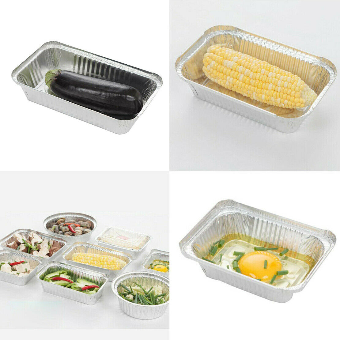 20x 850ml Aluminum Foil Grill Drip Pans Grease Trays for BBQ Weber Grills