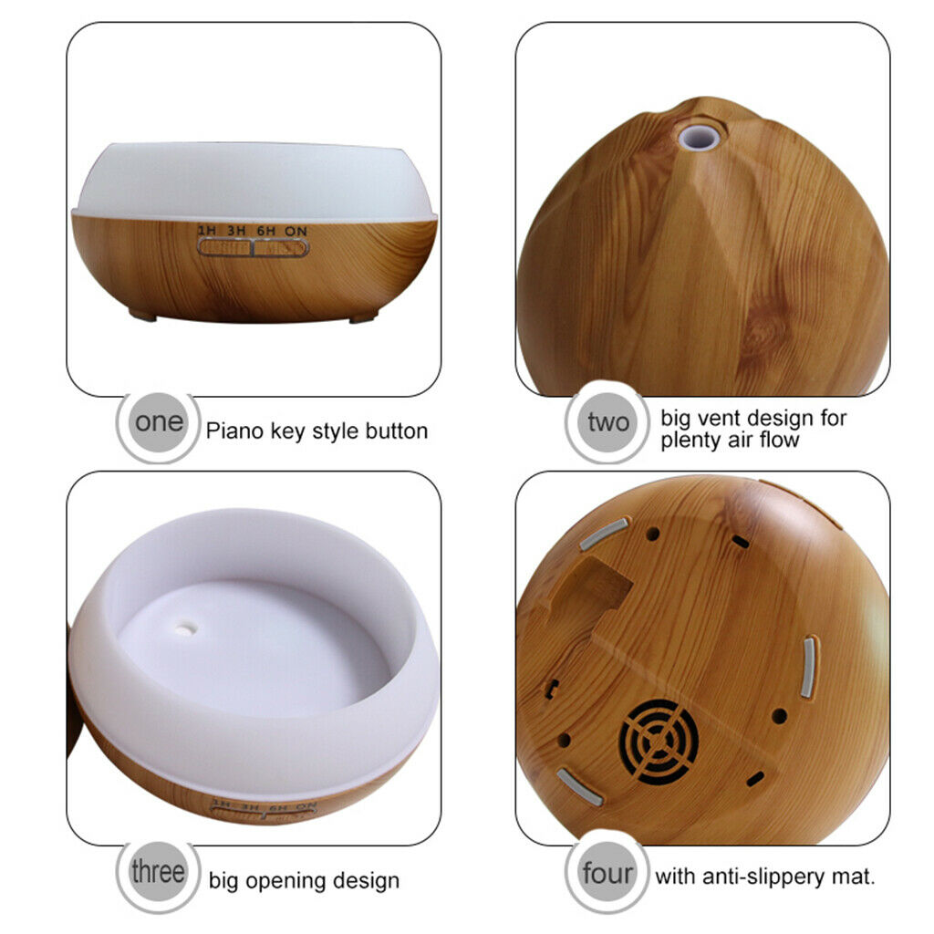 Essential Oil Fragrance Diffuser Humidifier for Office Home Light Brown