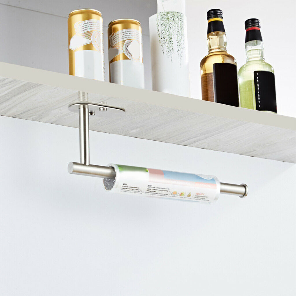 Paper Towel Holder Stainless Steel Paper Rack Kitchen Storage Organiser