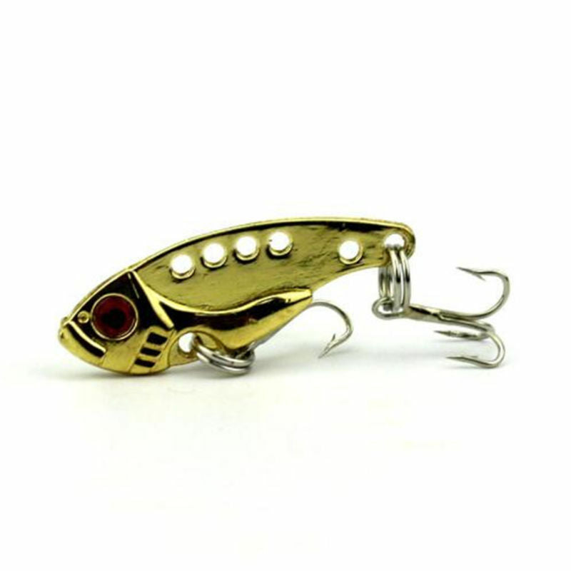 4pcs/set  Lots Fun Metal Fishing Lures Bass CrankBait Spoon Crank Bait Tackle