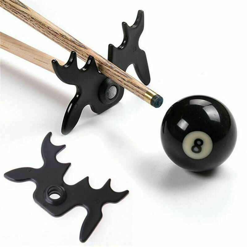 2pcs Head Pool Billiard Snooker Cue Stick Rest Bridge 9 Slip-On Spider Bat