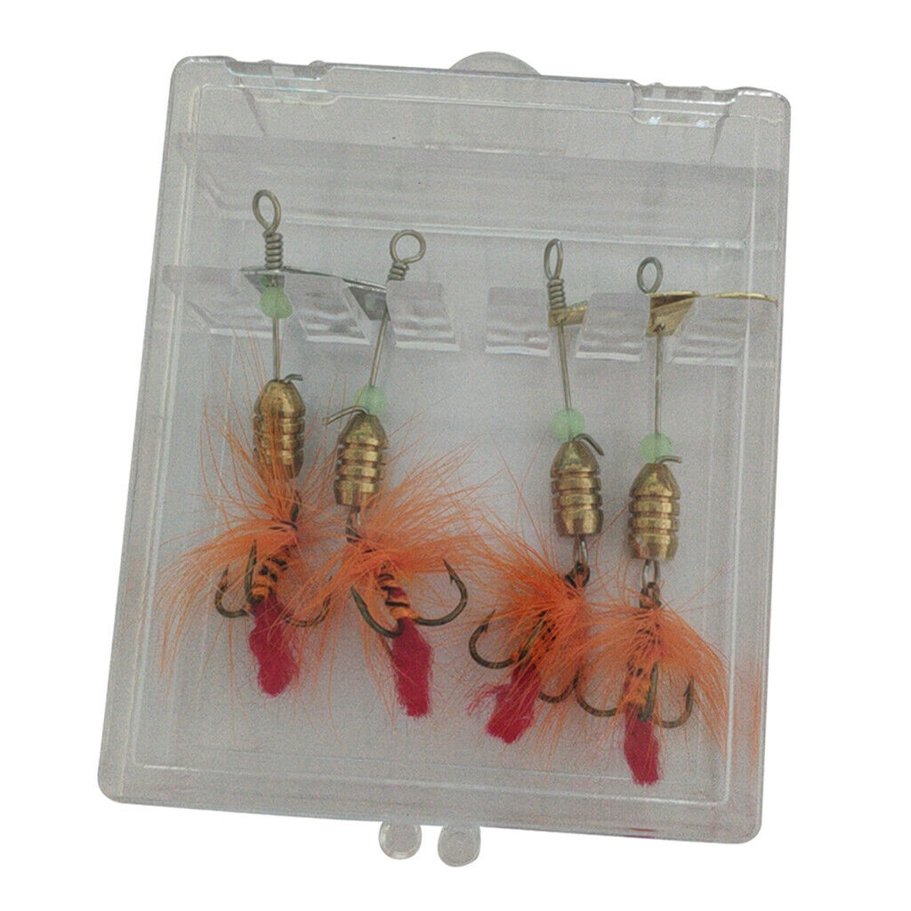 4x Cock Tail  Lures Spinnerbait Fishing Lures Hard Bait Golden