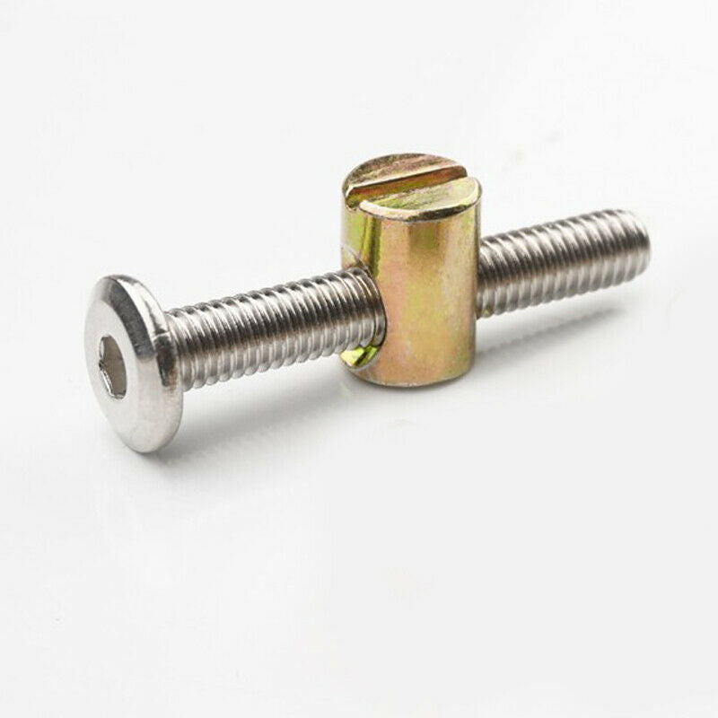 20PcsM8 Furniture Hardware Children's Bed Accessories Screw Hammer Nut Cross HO1