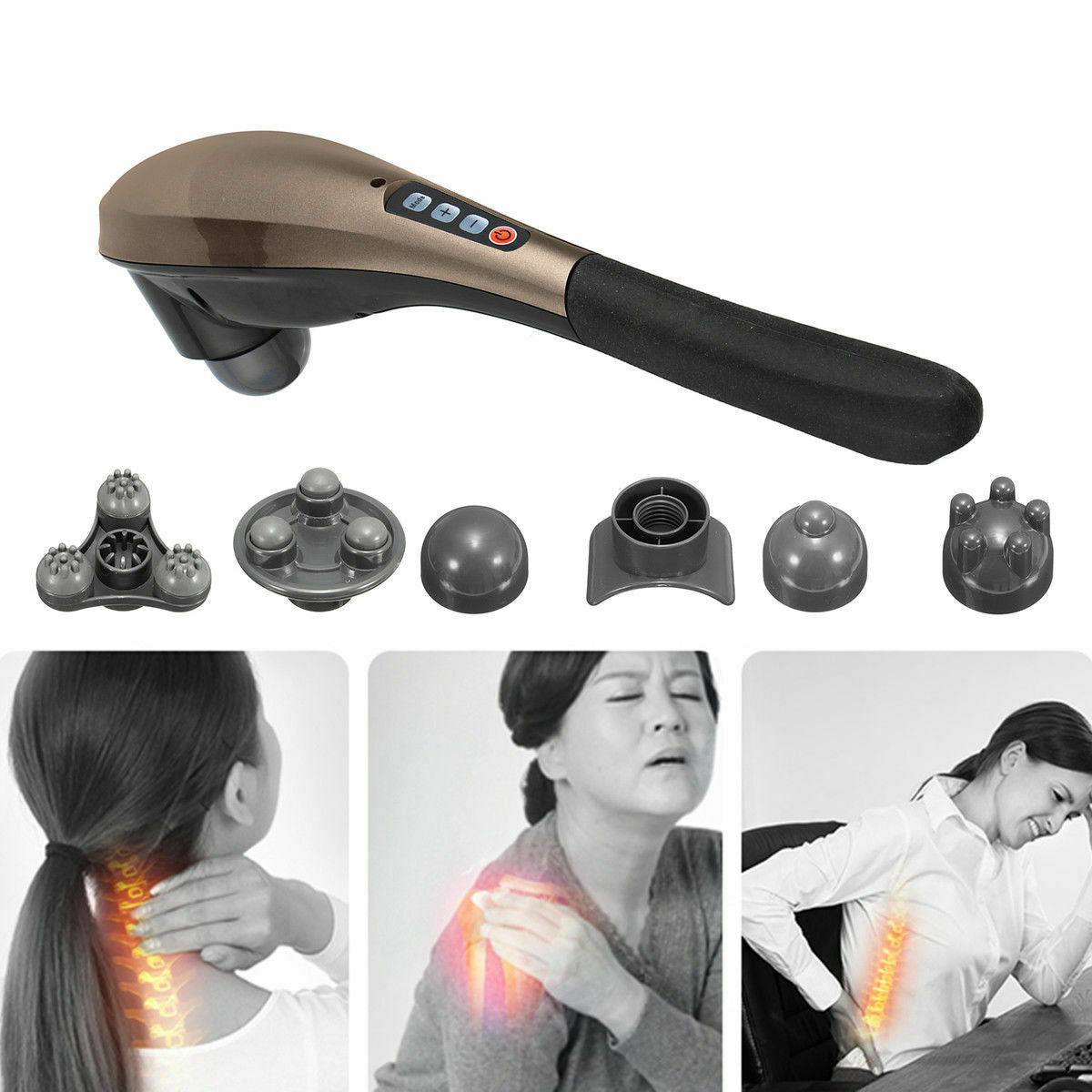 Multifunctional 7 in 1 Massage Stick CM5 Cordless Percussion Body Neck Back Feet