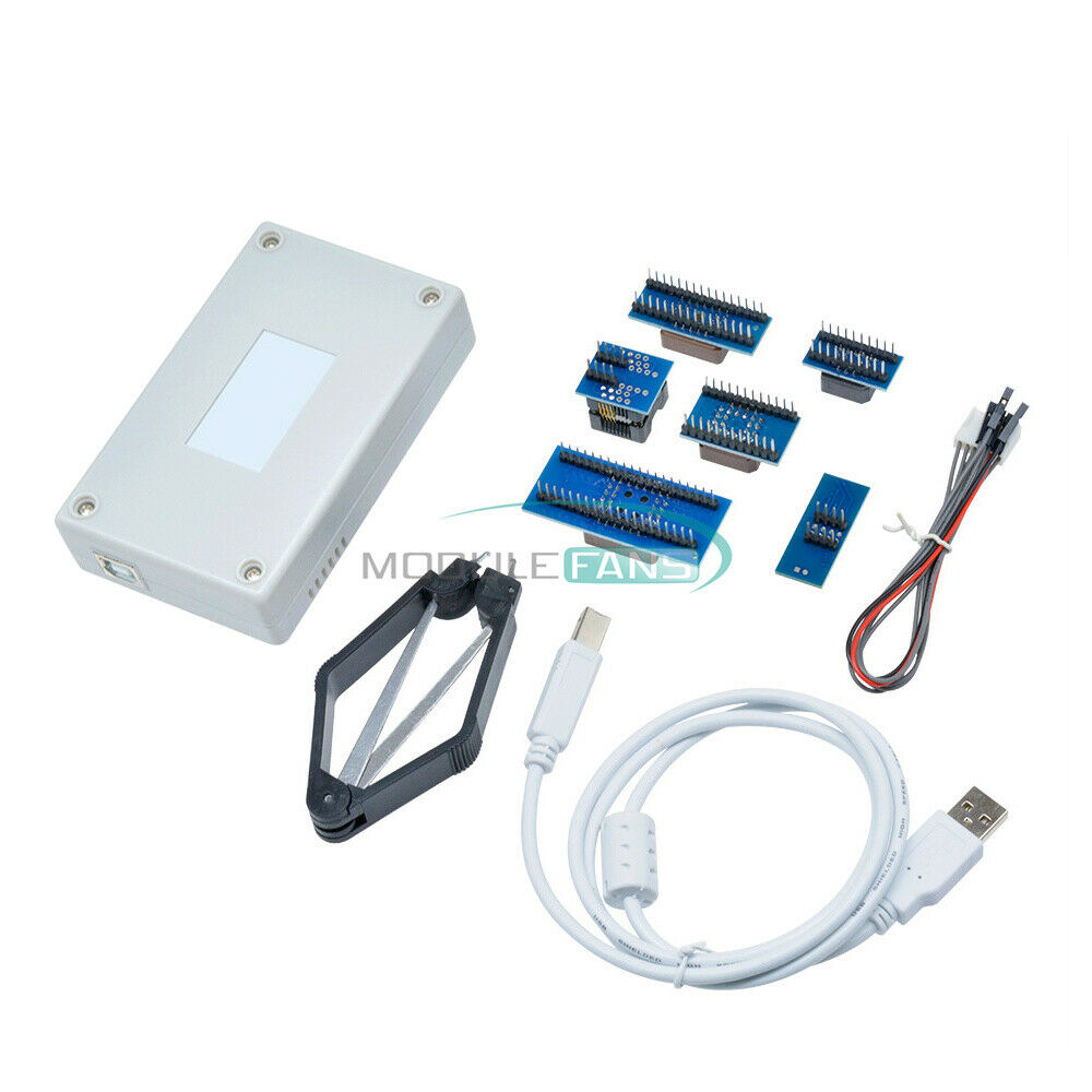 TL866II Plus Programmer USB EPROM FLASH BIOS 7 Adapter Socket Extractor TL866