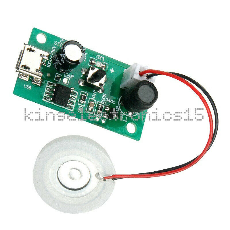 USB Mini Humidifier Mist Maker Driver Circuit Board Fogger Atomization Film NEW