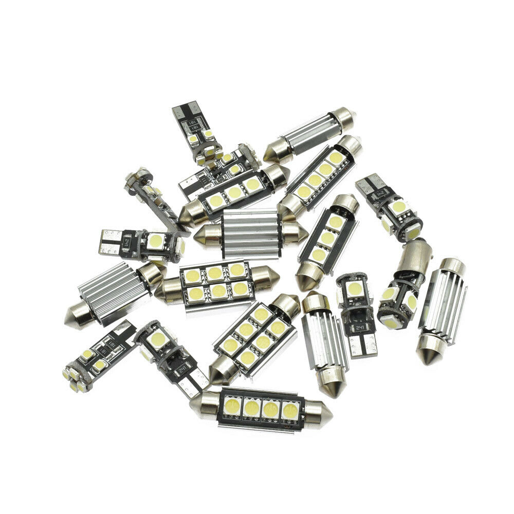 20Pcs White Car Interior LED Light Kit For Mercedes Benz C Class W204(2008-2015)