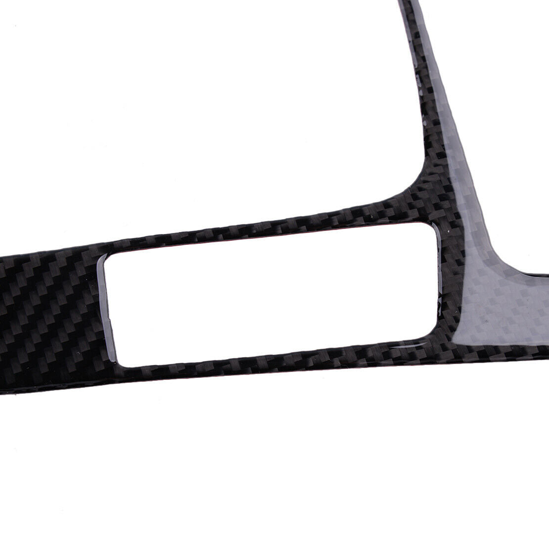 Car Carbon Fiber Interior Gear Shift Console Panel Cover Trim Fit For Audi A4 A5