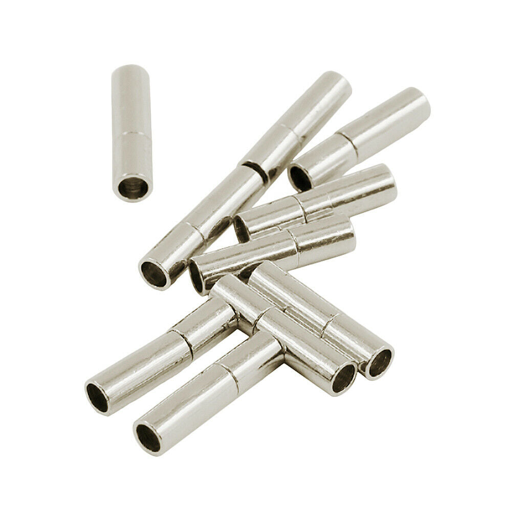 20 sets of 2mm 3mm leather Kumihimo adhesive magnetic clasp