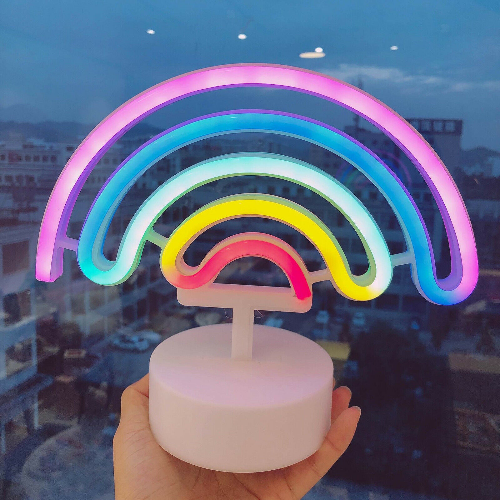Neon Light Rainbow Decor Home LED Light Room Wedding Party Gift Sign Art