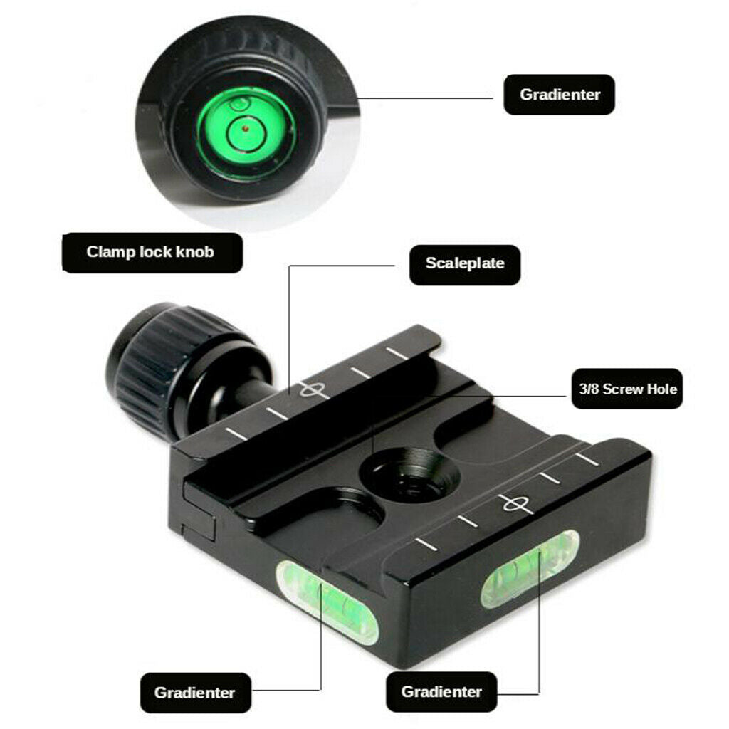 50 mm QR quick release for Arca-Swiss standard tripod ball head