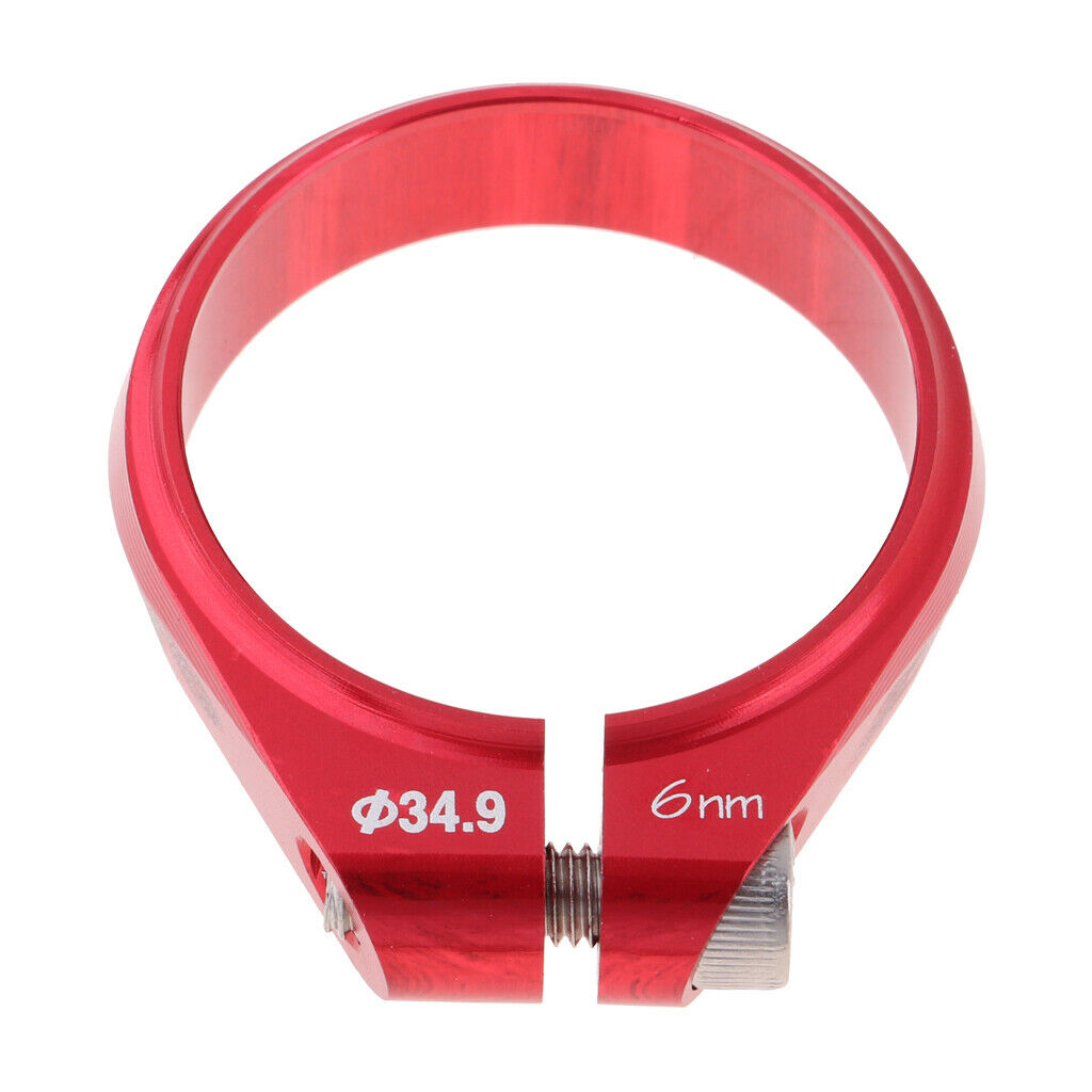 Bicycle Seat Post Clamp Tube Clip Quick Release Seats Post Holder Clip Red