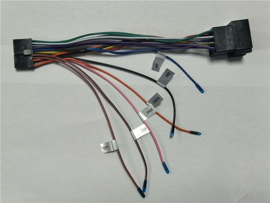 20 PIN ISO Wiring Harness Connector for 1DIN 2DIN Android Standard Audio System