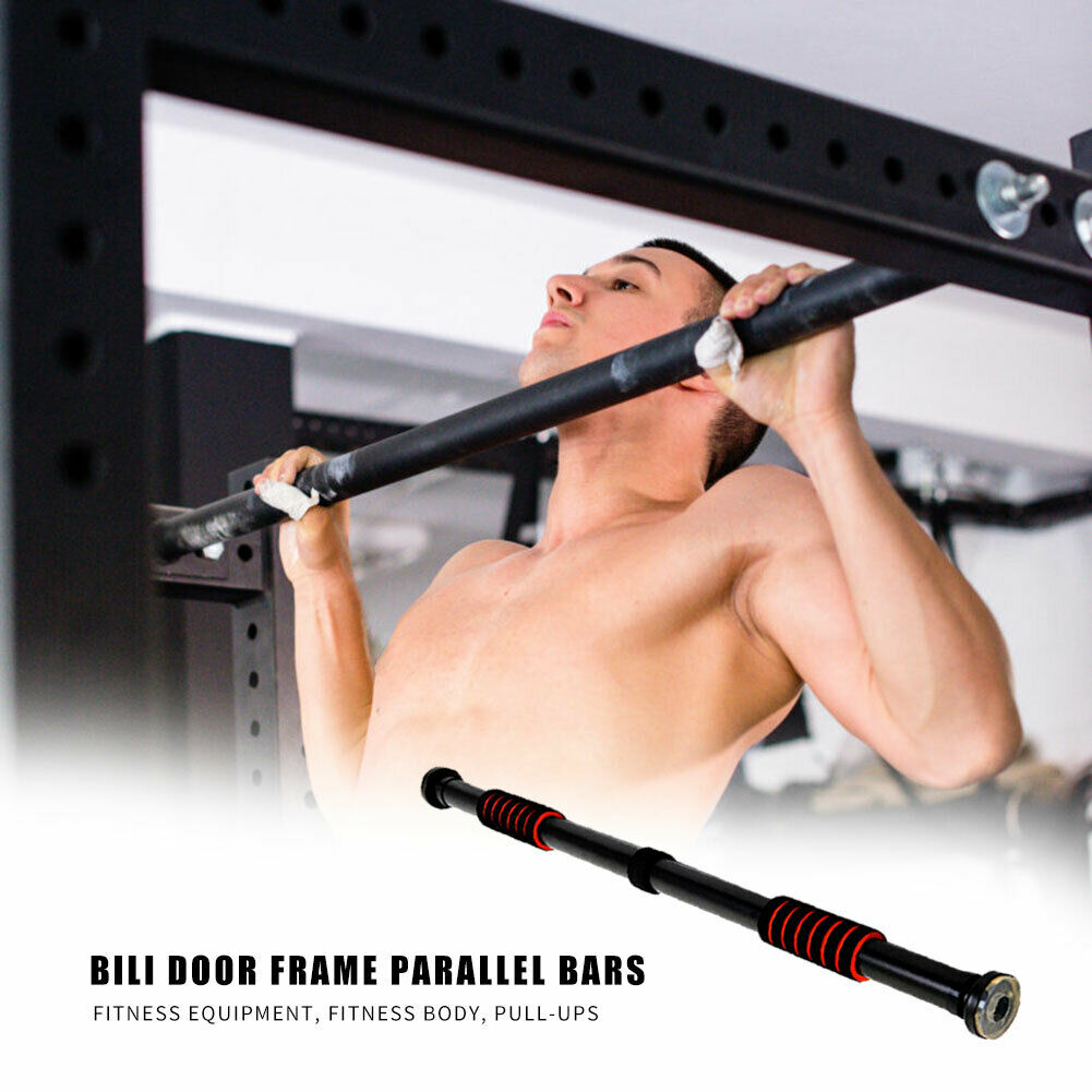 Stainless Steel Door Horizontal Bar Sport Pull Up Arm Strength Training Bar @