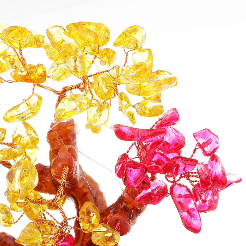 Feng Shui Crystal Yuan Bao Money Tree for Wealth Luck Office/Home Decor #5