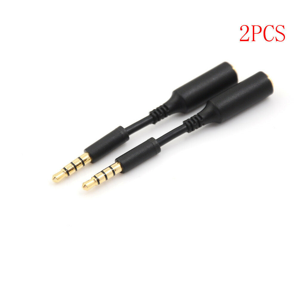 2pcs 3.5mm Male to Female Extension Cable Headset Audio Jack Extender Adap.l8