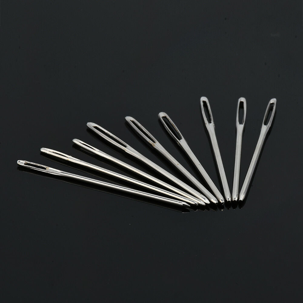 9Pcs/kit 3 Sizes Sewing Tools Stainless Steel Knitting Yarn Blunt Needles Lot