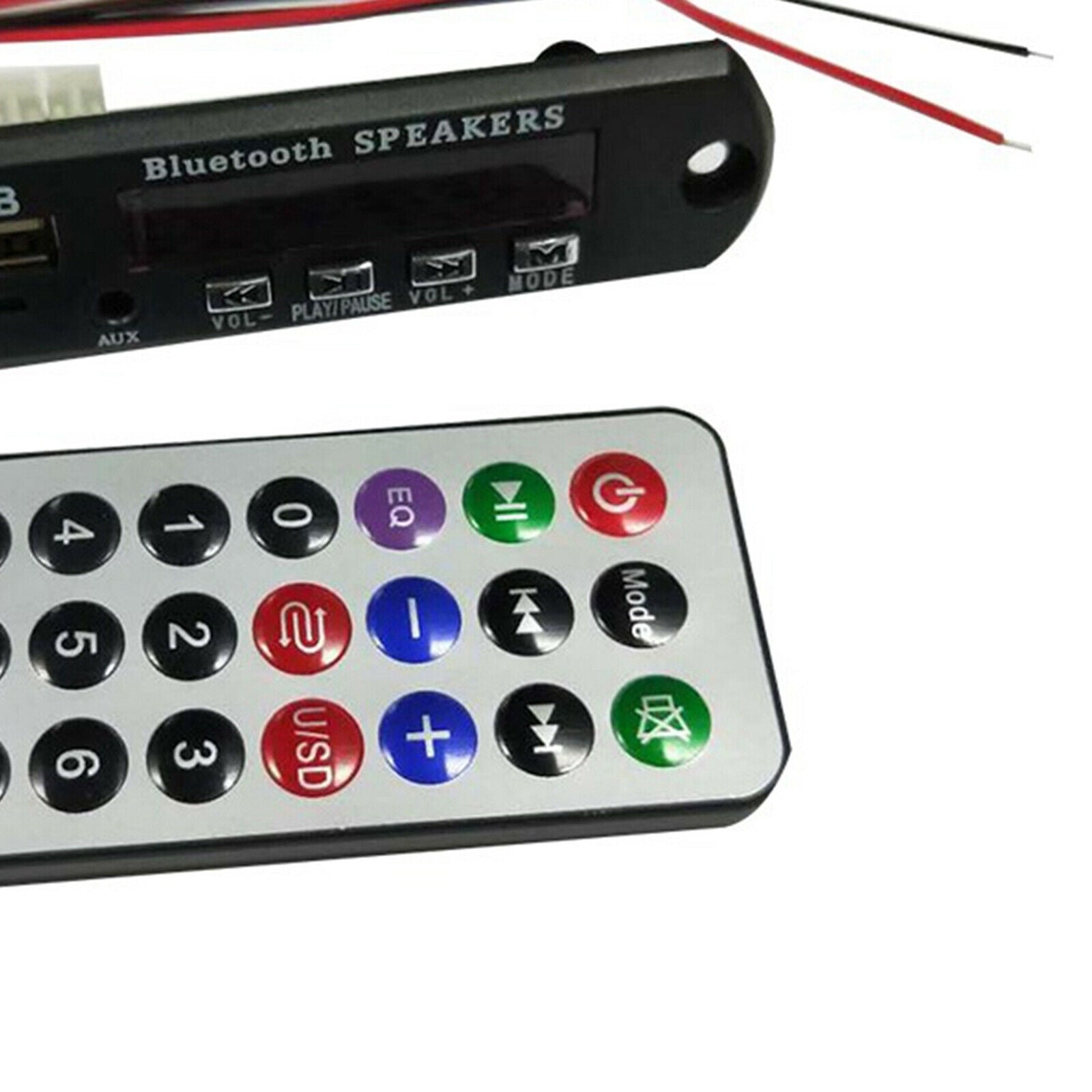 12V Car Bluetooth MP3 AUX FM Decoder Board Audio Decoding Module TF Card USB