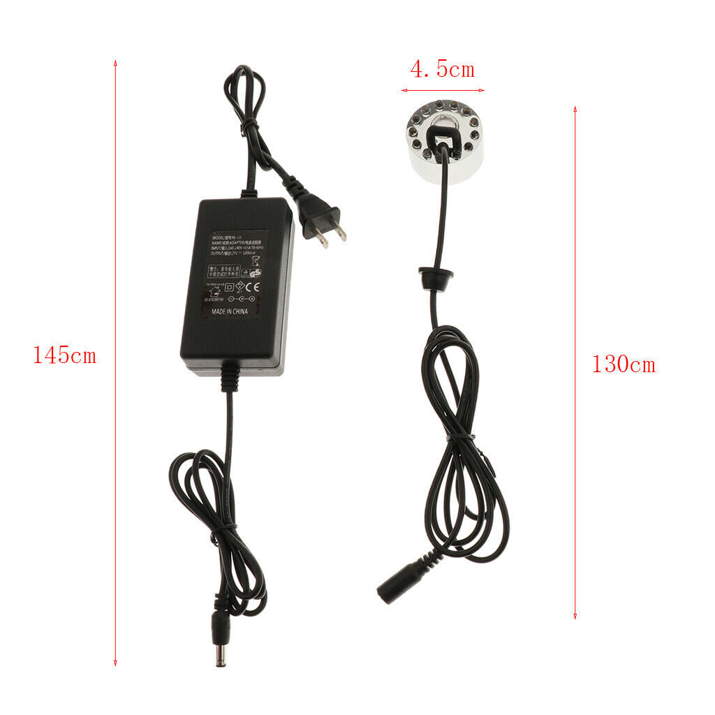 LED Mist Maker Fogger  For Aquarium Reptile Tank Decoration