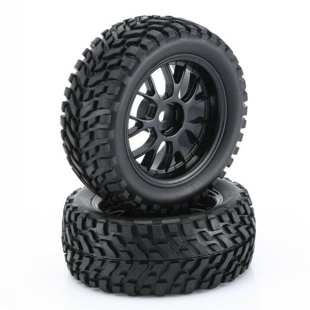 RC Front Rear Tires & Wheels for Wltoys 144001 Buggy Parts Replacement