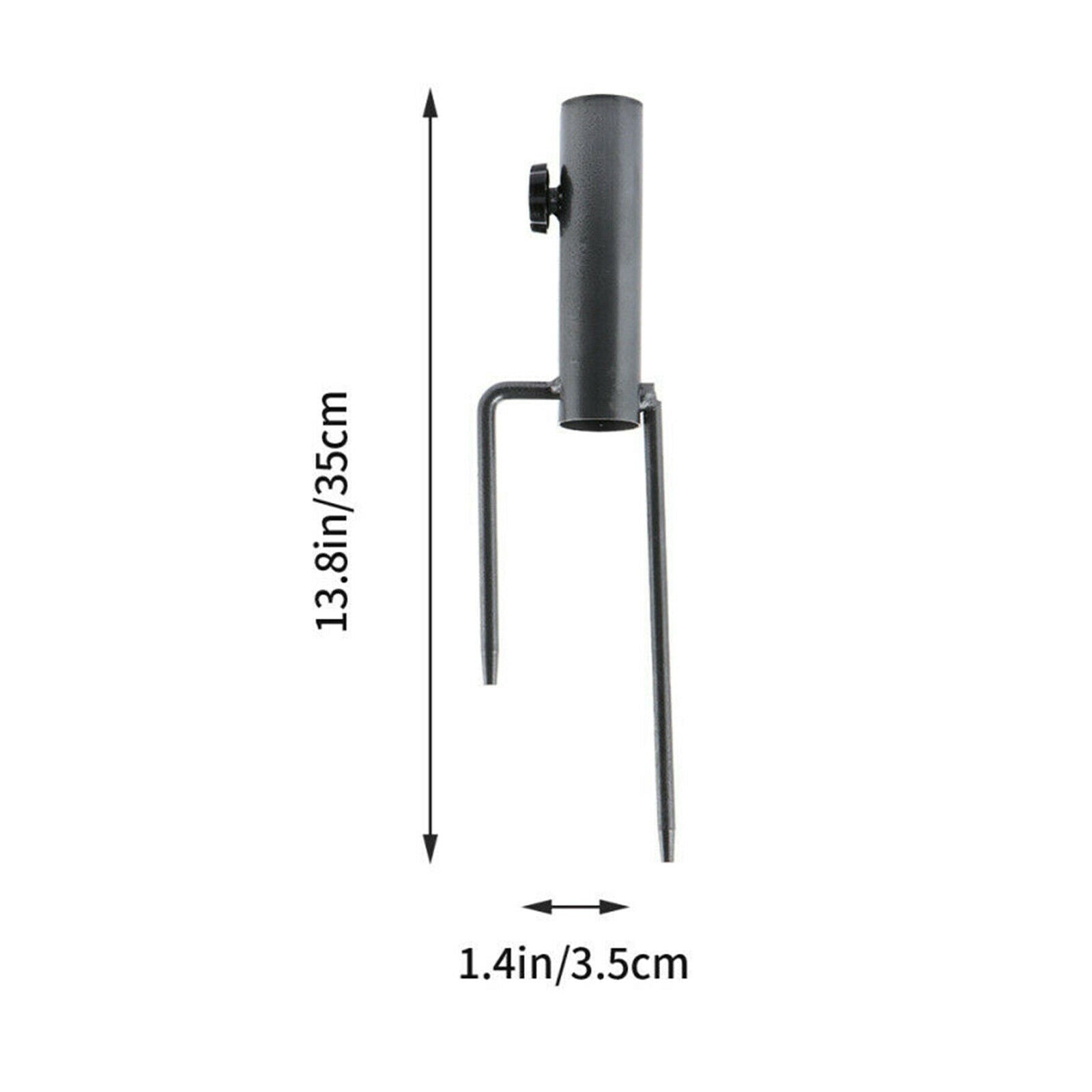 Fishing Parasol Umbrella Stand] Brolly Ground Spike Metal Outdoor Beach