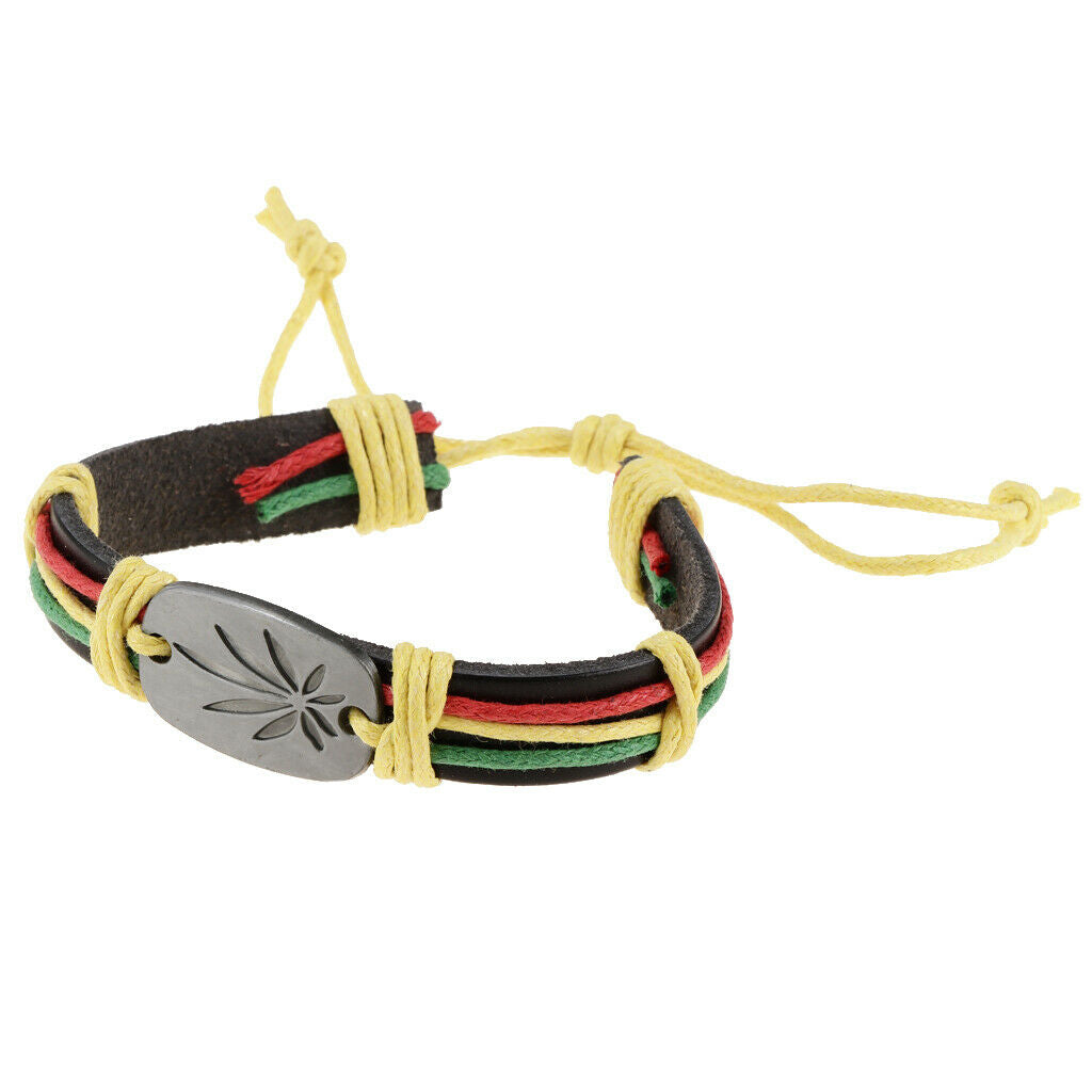 Women Men Braided I Love Jesus Wristband Bracelet Wrap Cuff Bangle Jewelry