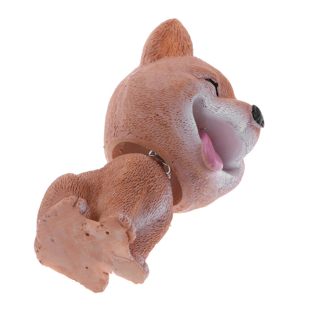 Nodding Shiba Inu Dog Puppy Animal Ornaments Mini Bobble Head Figures Toys