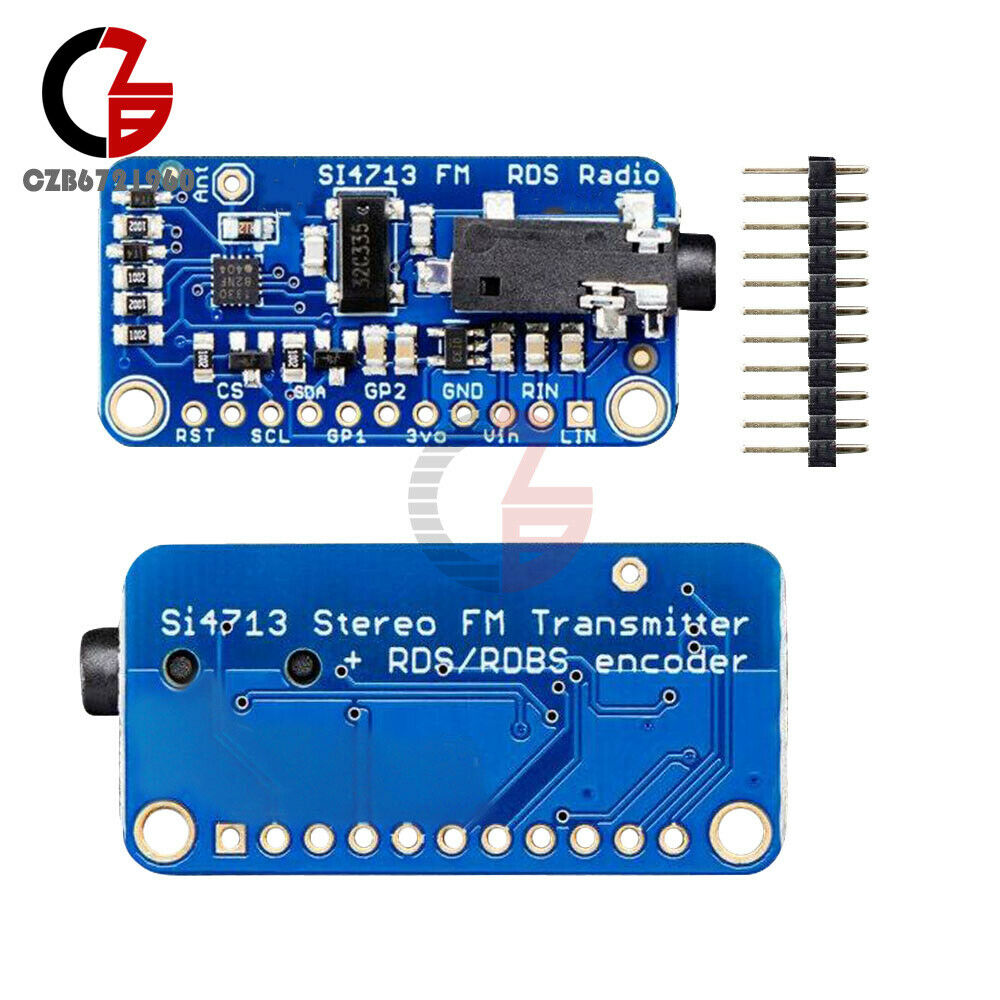 All-in-one Stereo Audio FM Transmitter Module Breakout Board- Si4713 Frequency