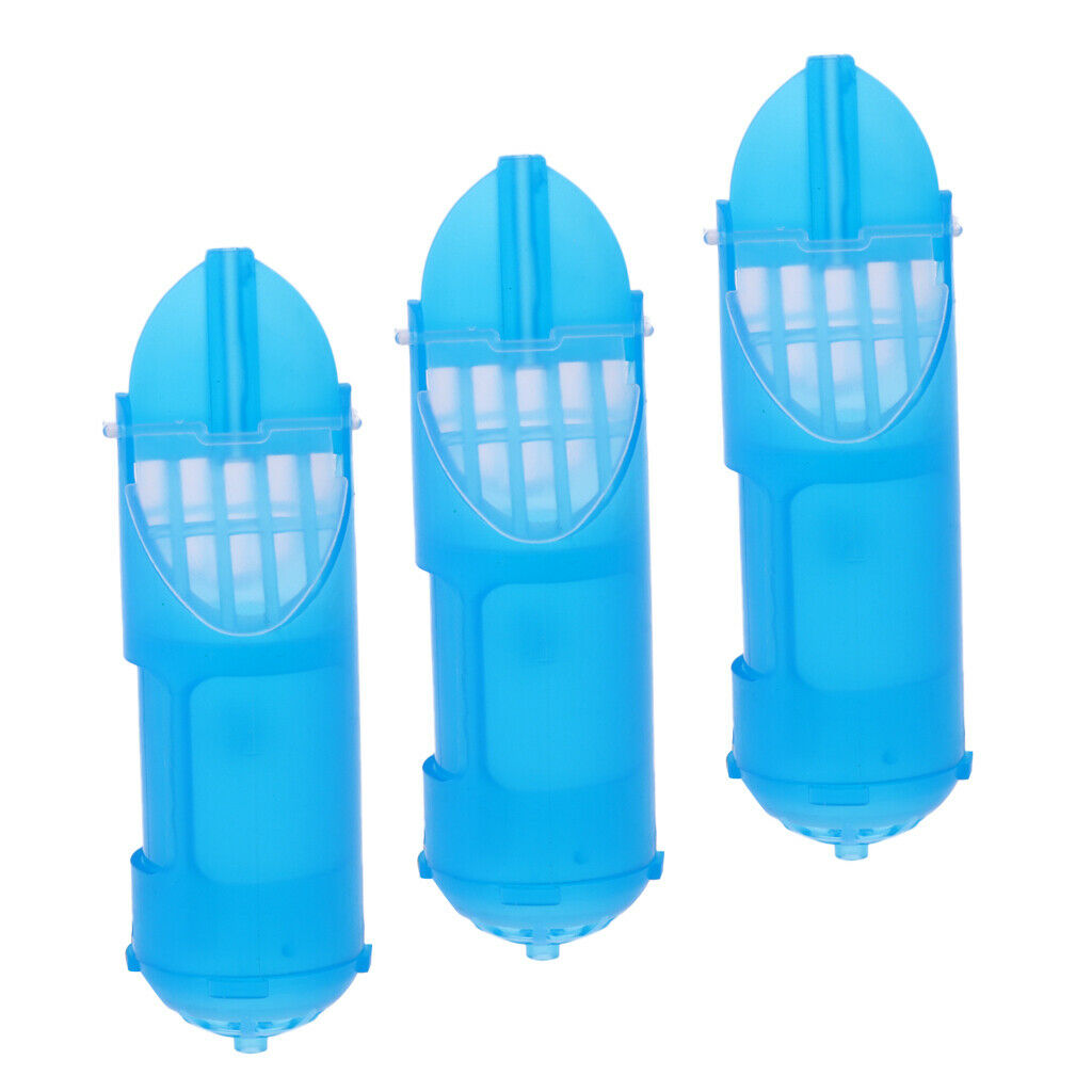 3 Pieces PE Carp Fishing Feeder Fishing Bait Cage Bait Pit Lure Trap Tool S