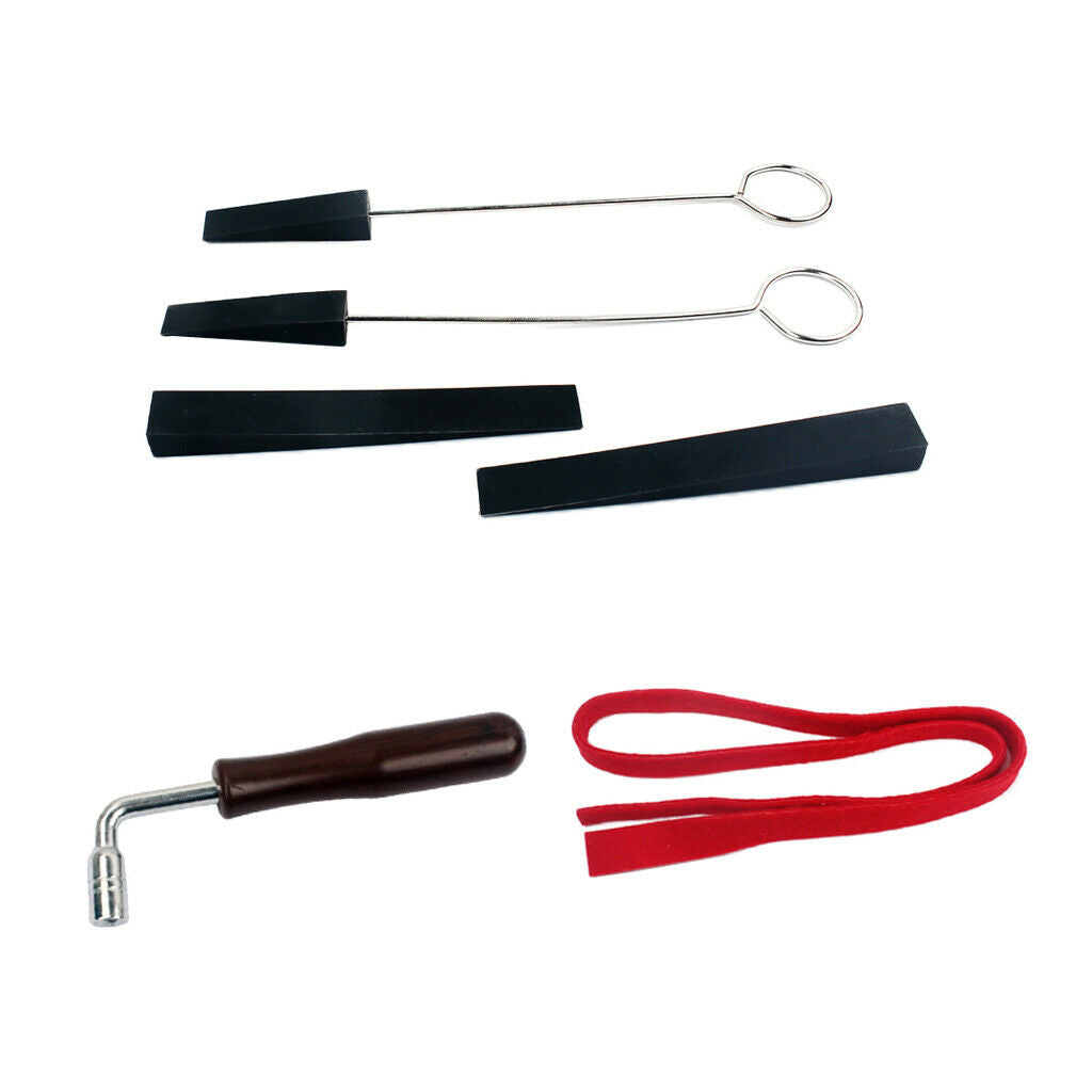 1 Set Piano Tuning Lever Tools Kit Rubber Mute Set Piano DIY Parts