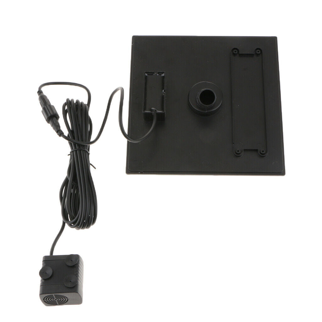 Square Solar Powered Water Pump Panel Lawn Garden Patio Garden Pond Funtain