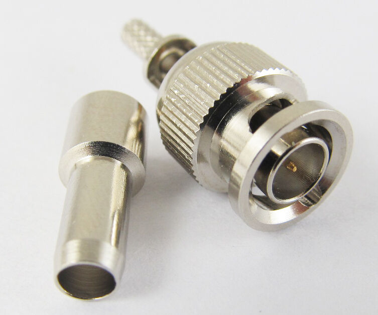 10pcs Mini BNC Male plug straight crimp RG174 RG188 RG316 Cable RF connector NEW