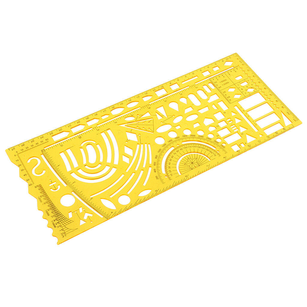 Pro Drawing Template Drafting Ruler Stencil for Military Operation 28x11.5cm